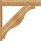 Ekena Millwork Funston Block Rough Sawn Outlooker, Western Red Cedar, 8"W x 44"D x 44"H OUT08X44X44FST05RWR - alternate 3